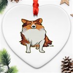 Shetland Sheepdog Ornament (Heart)