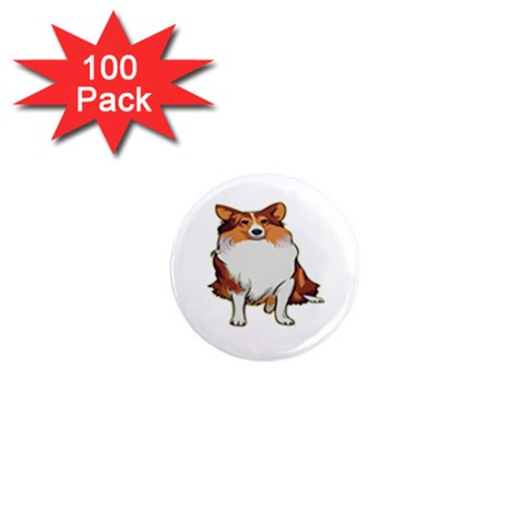 Shetland Sheepdog 1  Mini Magnet (100 pack)  from ArtsNow.com Front