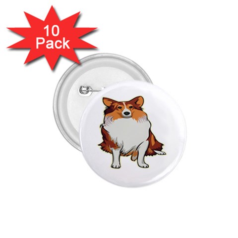 Shetland Sheepdog 1.75  Button (10 pack)  from ArtsNow.com Front