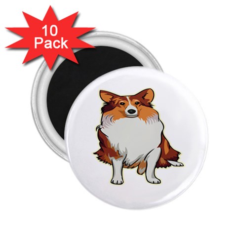 Shetland Sheepdog 2.25  Magnet (10 pack) from ArtsNow.com Front