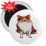 Shetland Sheepdog 3  Magnet (10 pack)