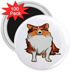 Shetland Sheepdog 3  Magnet (100 pack)