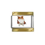 Shetland Sheepdog Gold Trim Italian Charm (9mm)