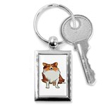 Shetland Sheepdog Key Chain (Rectangle)