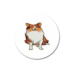 Shetland Sheepdog Magnet 3  (Round)