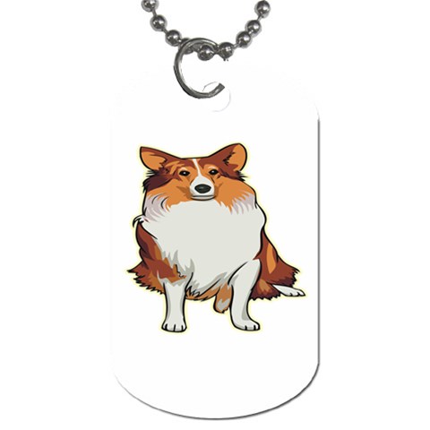 Shetland Sheepdog Dog Tag (One Side) from ArtsNow.com Front