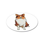 Shetland Sheepdog Sticker Oval (100 pack)