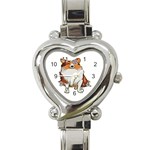 Shetland Sheepdog Heart Italian Charm Watch