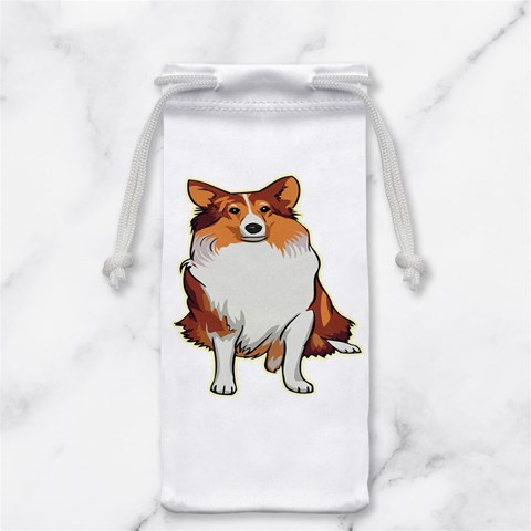 Shetland Sheepdog Jewelry Bag from ArtsNow.com Front