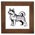 Siberian Husky Framed Tile