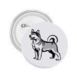 Siberian Husky 2.25  Button