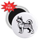 Siberian Husky 2.25  Magnet (10 pack)