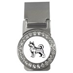 Siberian Husky Money Clip (CZ)