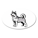 Siberian Husky Magnet (Oval)