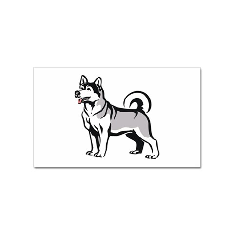 Siberian Husky Sticker Rectangular (100 pack) from ArtsNow.com Front