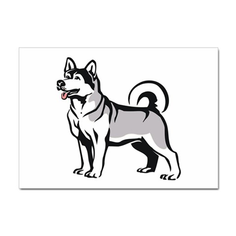 Siberian Husky Sticker A4 (10 pack) from ArtsNow.com Front