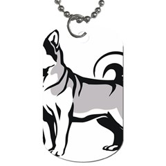 Siberian Husky Dog Tag (Two Sides) from ArtsNow.com Back