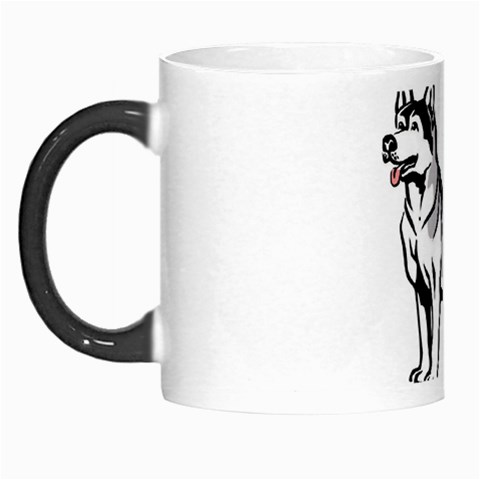 Siberian Husky Morph Mug from ArtsNow.com Left