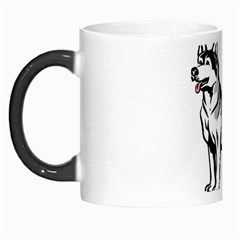 Siberian Husky Morph Mug from ArtsNow.com Left