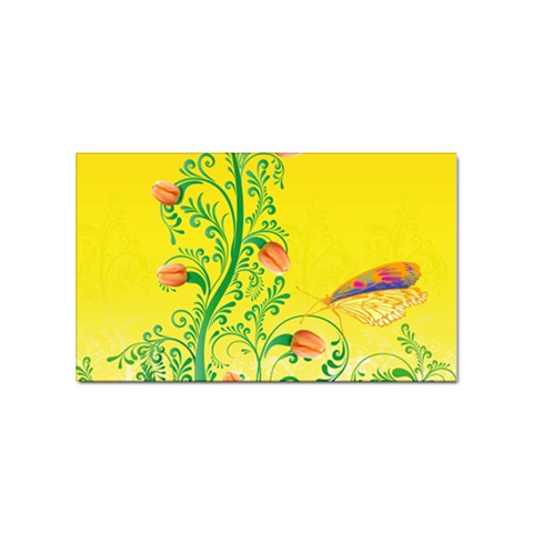 Whimsical Tulips Sticker (Rectangle) from ArtsNow.com Front