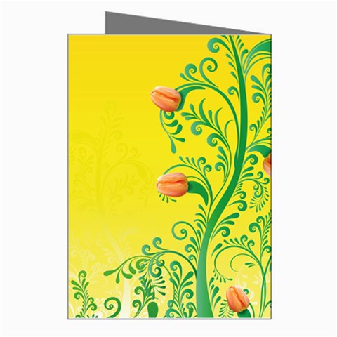 Whimsical Tulips Greeting Card from ArtsNow.com Right