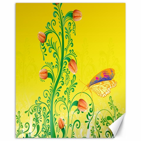 Whimsical Tulips Canvas 11  x 14  (Unframed) from ArtsNow.com 10.95 x13.48  Canvas - 1