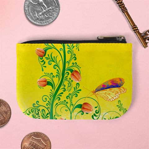 Whimsical Tulips Coin Change Purse from ArtsNow.com Back