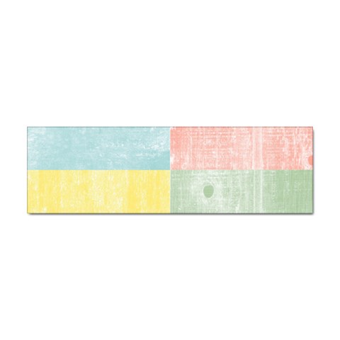 Pastel Textured Squares Bumper Sticker from ArtsNow.com Front