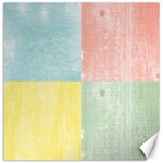 Pastel Textured Squares Canvas 12  x 12  (Unframed)