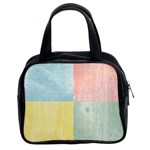 Pastel Textured Squares Classic Handbag (Two Sides)