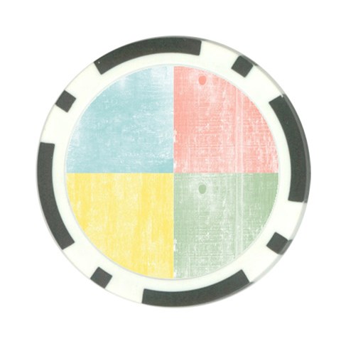 Pastel Textured Squares Poker Chip (10 Pack) from ArtsNow.com Front