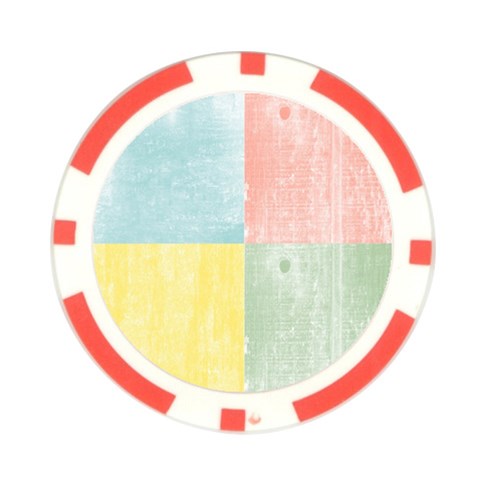 Pastel Textured Squares Poker Chip (10 Pack) from ArtsNow.com Front