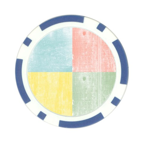 Pastel Textured Squares Poker Chip (10 Pack) from ArtsNow.com Front