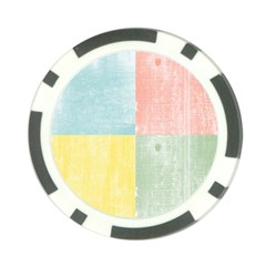 Pastel Textured Squares Poker Chip (10 Pack) from ArtsNow.com Front