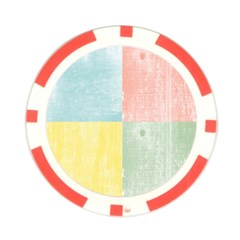 Pastel Textured Squares Poker Chip (10 Pack) from ArtsNow.com Front