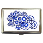 Trippy Blue Swirls Cigarette Money Case