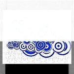 Trippy Blue Swirls Jigsaw Puzzle (Rectangle)