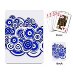 Trippy Blue Swirls Playing Cards Single Design