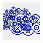 Trippy Blue Swirls Glasses Cloth (Medium, Two Sided)