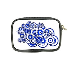 Trippy Blue Swirls Coin Purse from ArtsNow.com Back