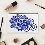 Trippy Blue Swirls Cosmetic Bag (Medium)