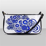 Trippy Blue Swirls Evening Bag