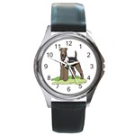 Airedale Terrier Round Metal Watch