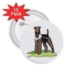 Airedale Terrier 2.25  Button (10 pack)