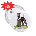 Airedale Terrier 2.25  Button (100 pack)