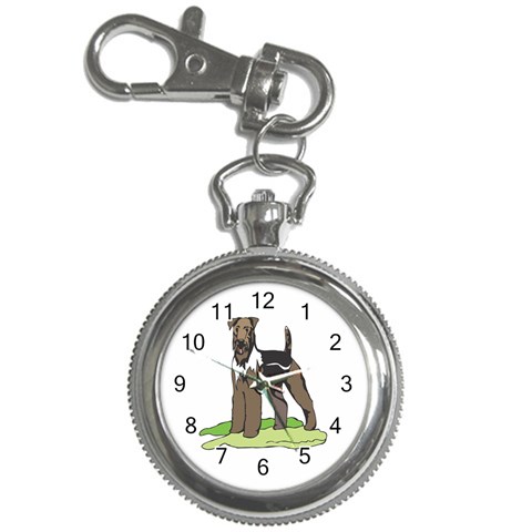 Airedale Terrier Key Chain Watch from ArtsNow.com Front