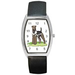 Airedale Terrier Barrel Style Metal Watch