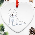 Bichon Frisé Ornament (Heart)