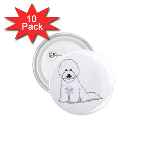 Bichon Frisé 1.75  Button (10 pack)  from ArtsNow.com Front