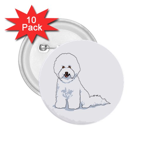 Bichon Frisé 2.25  Button (10 pack) from ArtsNow.com Front